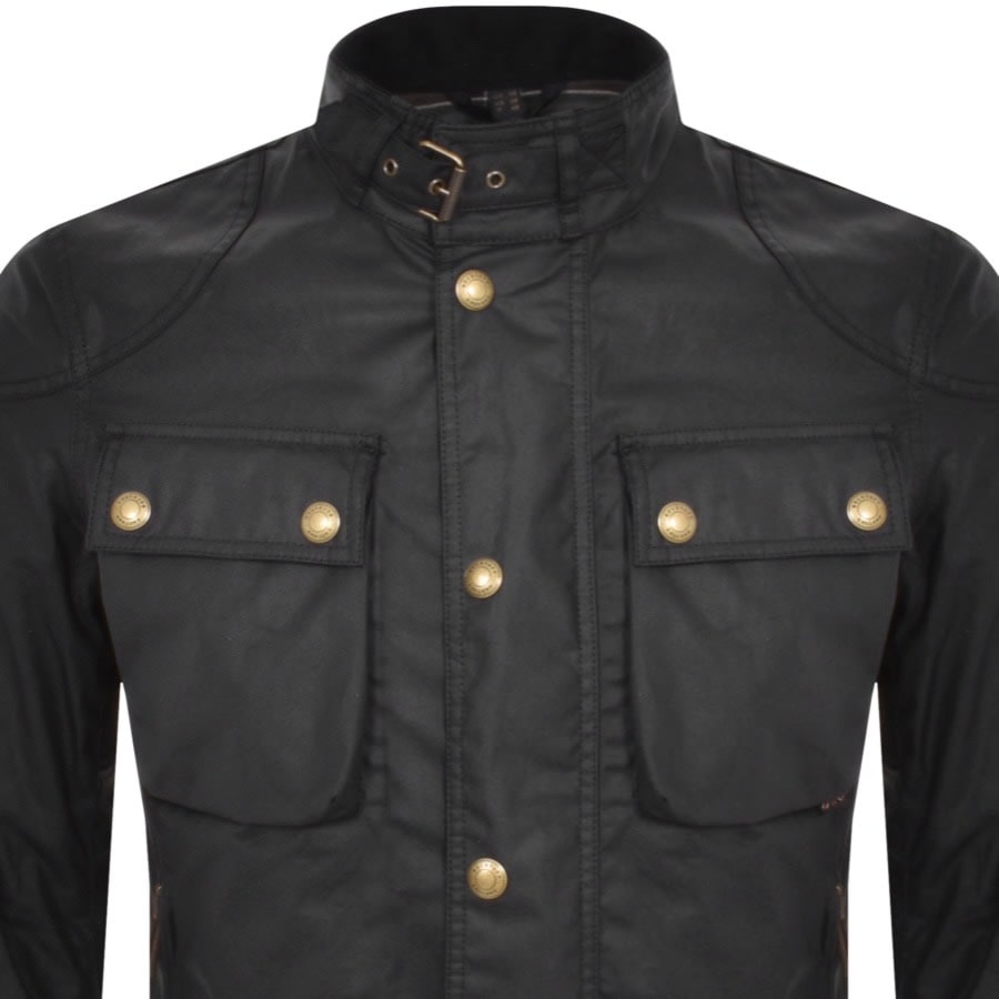 Belstaff Racemaster Waxed Jacket Black | Mainline Menswear us